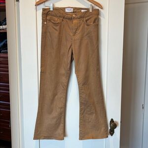 FRAME Le Crop Mini Boot Coated Jeans Size 28 Flare Cropped